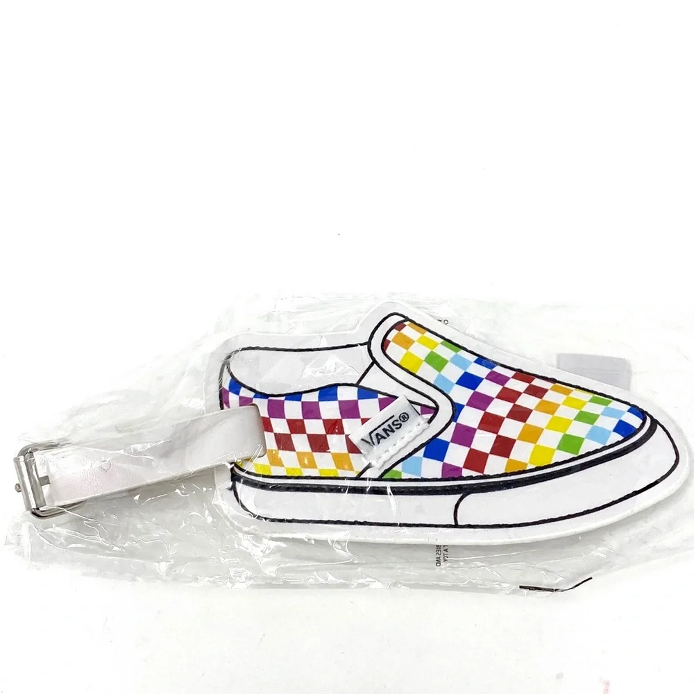 Pack of 3 Vans Family Check Bag Luggage Tag Multi Pride
